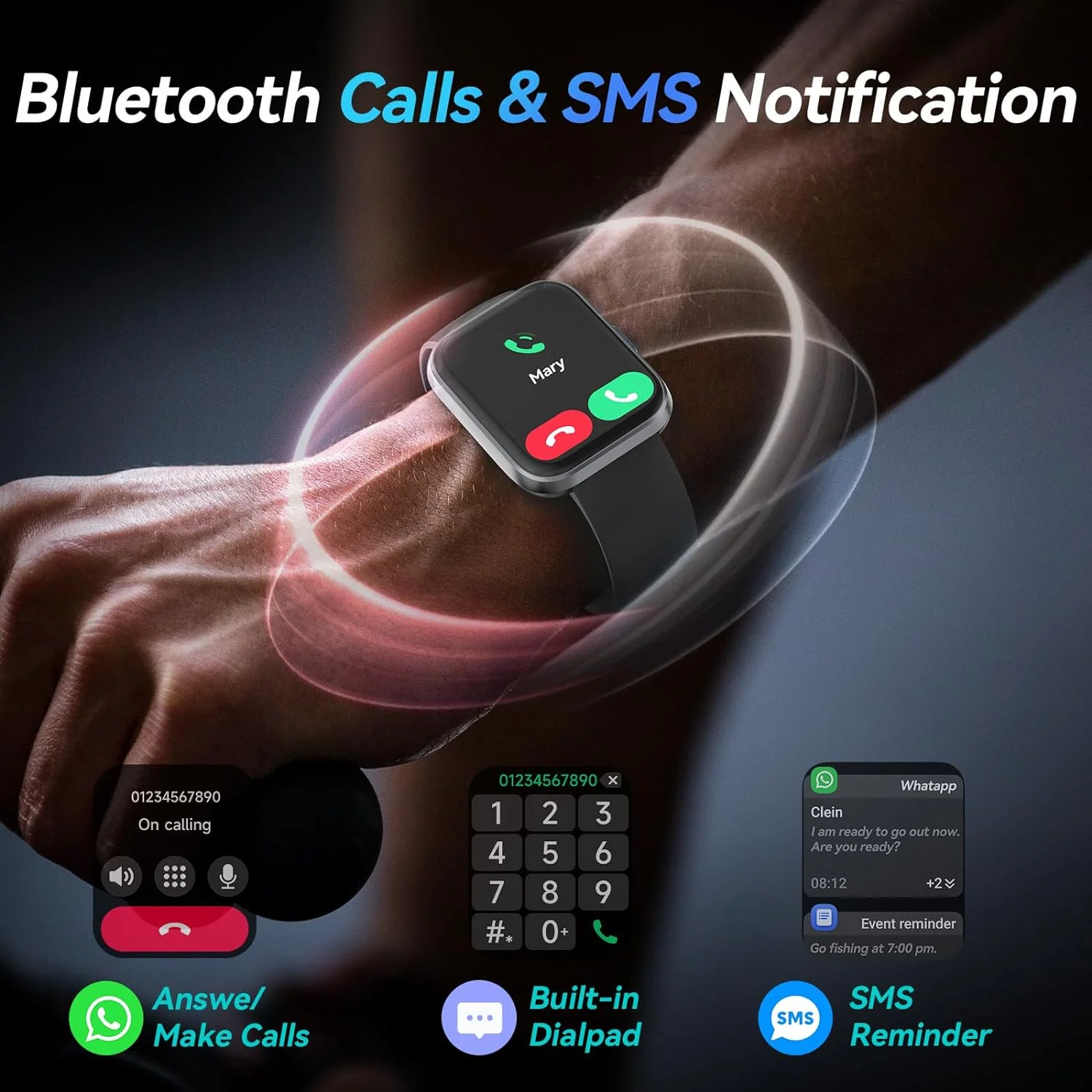 ZZYSMART   ȭ Ʈġ, ID208 PLUS,  ˷, 5ATM, IP68 , ɹڼ