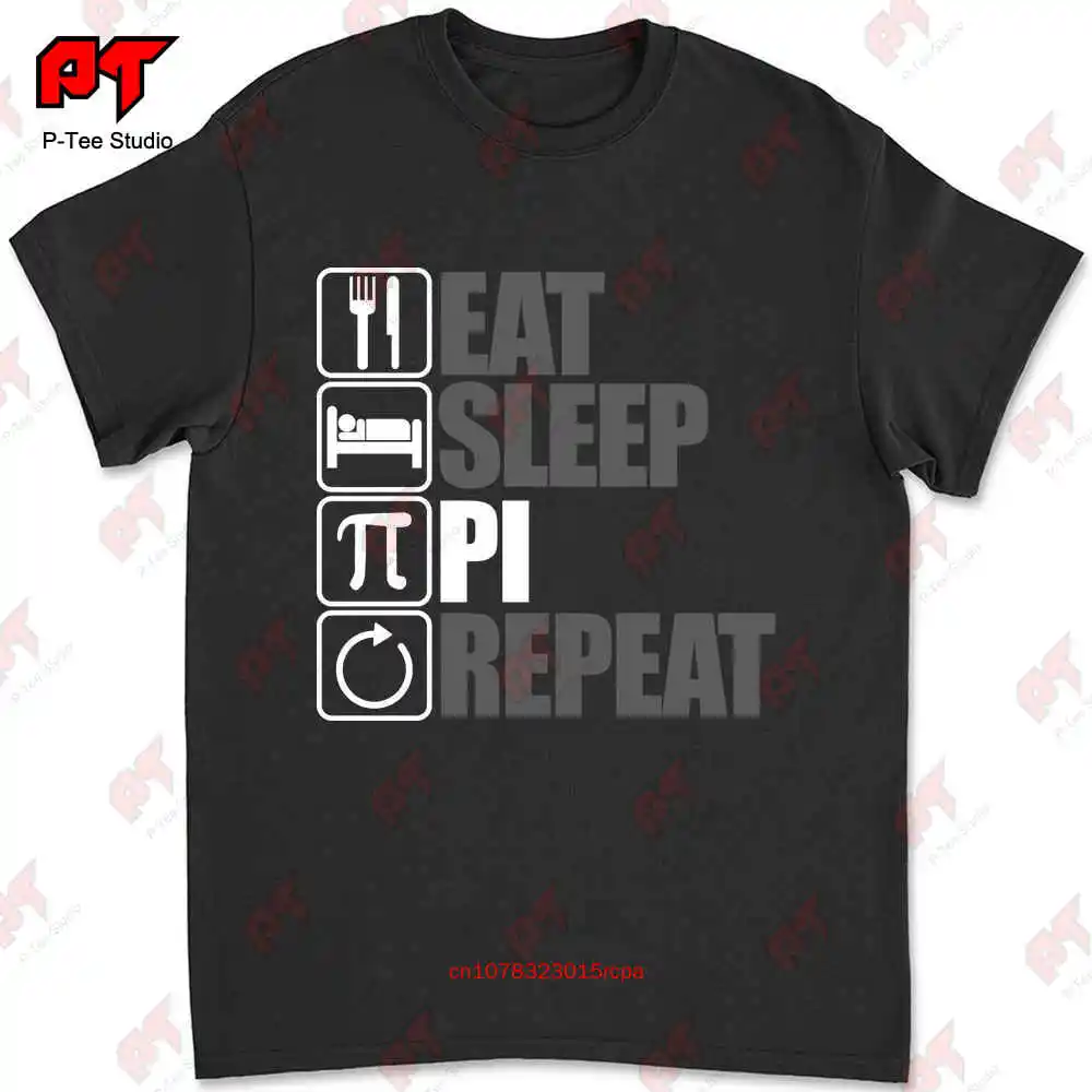 

Футболка с принтом "Eat Sleep Pi"