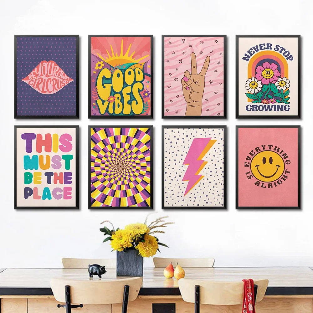 

Scandinavian Minimalist Wall Art Modern Colorful Sun Abstract HD Canvas Poster Print Home Bedroom Living Room Decoration