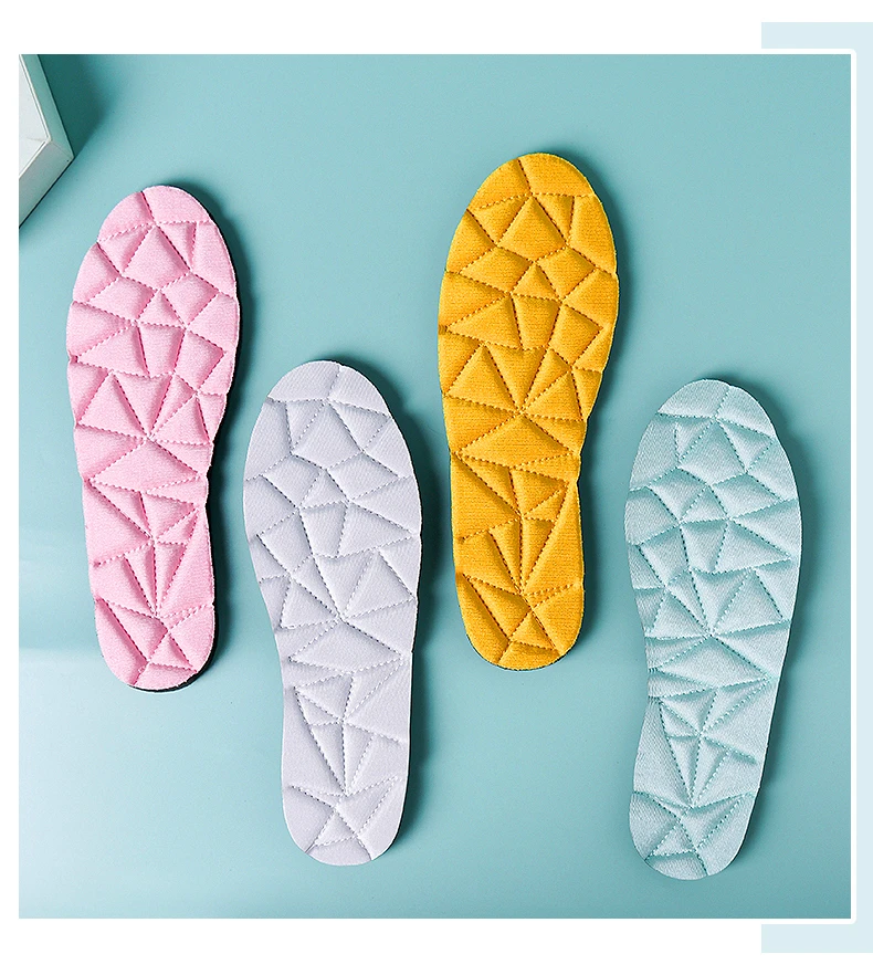 2022 New Memory Foam Orthopedic Insoles For Shoes Women Men Flat Feet Arch Support Massage Plantar Fasciitis Sports Pad Insole