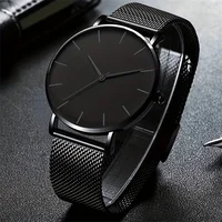 Minimalist Fashion Casual Watch Women Steel Hour Reloj Mujer Quartz Wristwatch Simple Montre Femme Mesh Stainless Steel Bracelet 1