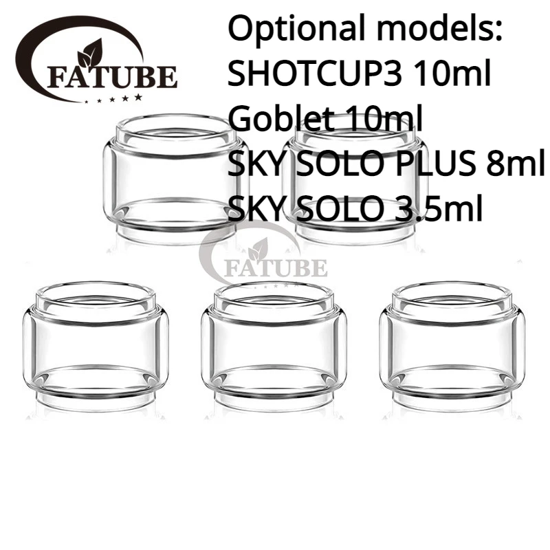 5Pcs Fa Tube Bubble Shot Glass Cup Per Sky Solo Plus 8Ml / Sky Solo 3.5Ml/Calice 10Ml/Shotcup3 10Ml Abcd