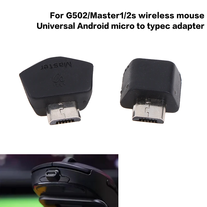 G502/마스터 무선 마우스용 USB 마이크로-타입-C 어댑터 - 안드로이드용 범용 헤드 교체 수리 부품