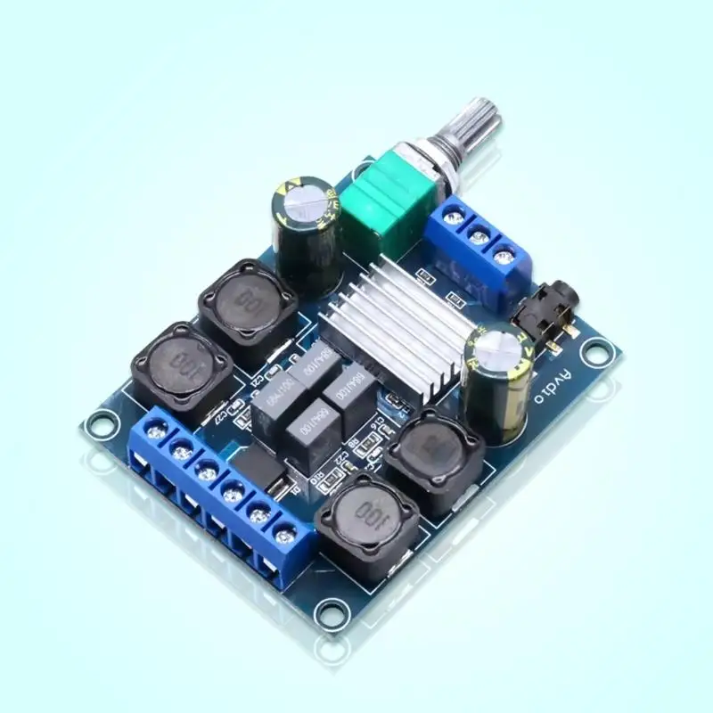 652F XY-502 멀티미디어 시스템 및 DIY 사운드 프로젝트를 위한 효율적인 50Wx2 청각 증폭기 모듈 TPA3116D2 칩