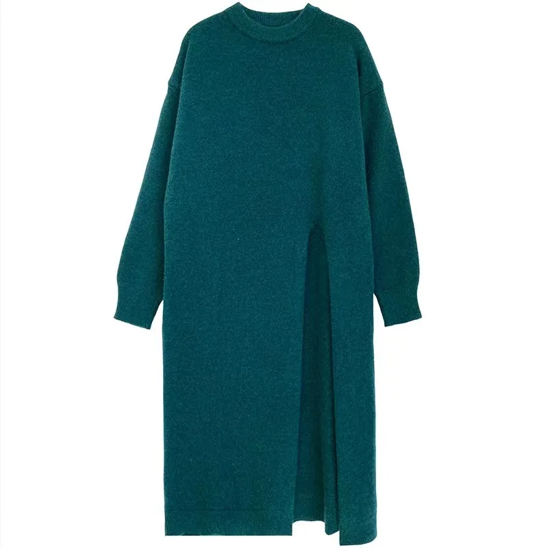 Women Autumn Winter Knit Sweater Dress