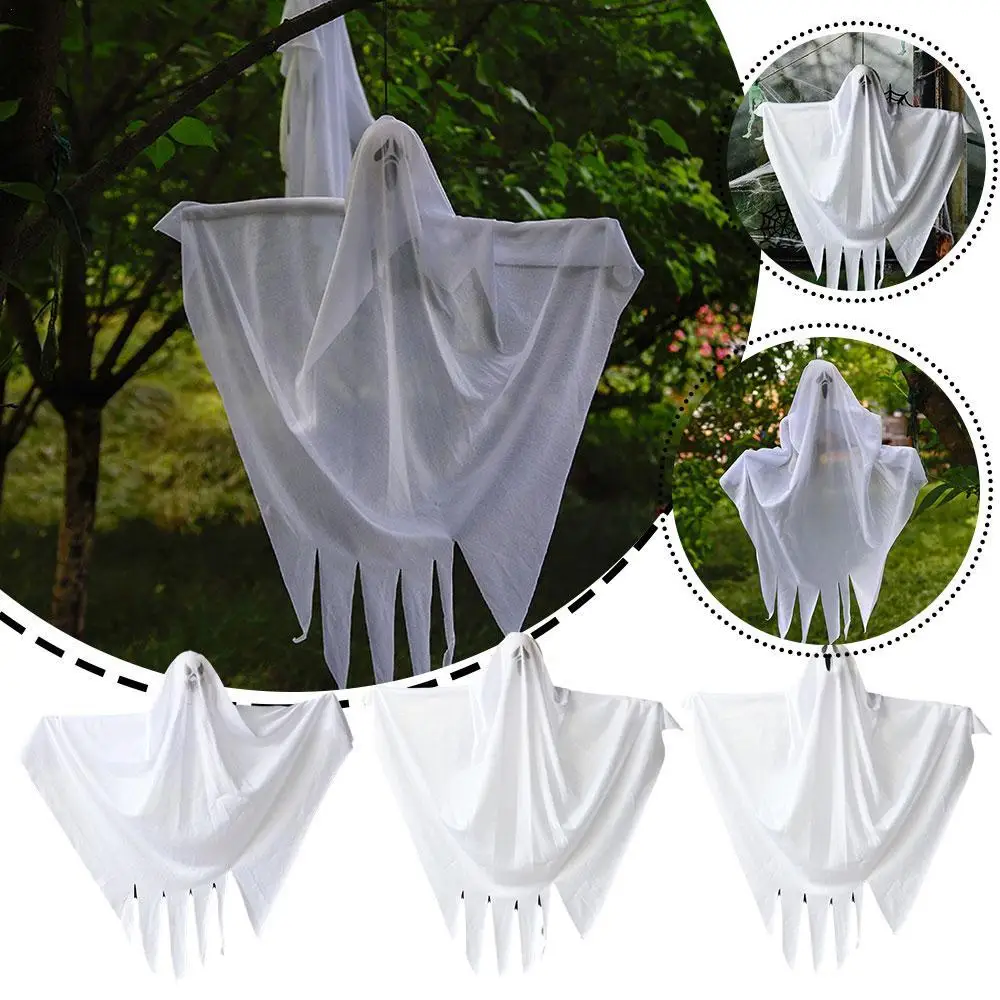 

Halloween Horror Pendant White Ghost Hanging Pendant Decorations Outdoor Haunted House Scary Pendant Props Party Supplies