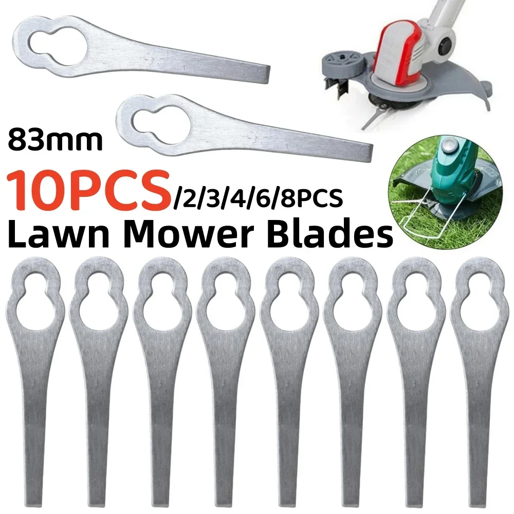 Durable Metal Lawnmower Trimming Blades - Easy to Install Garden Power Tool Accessories