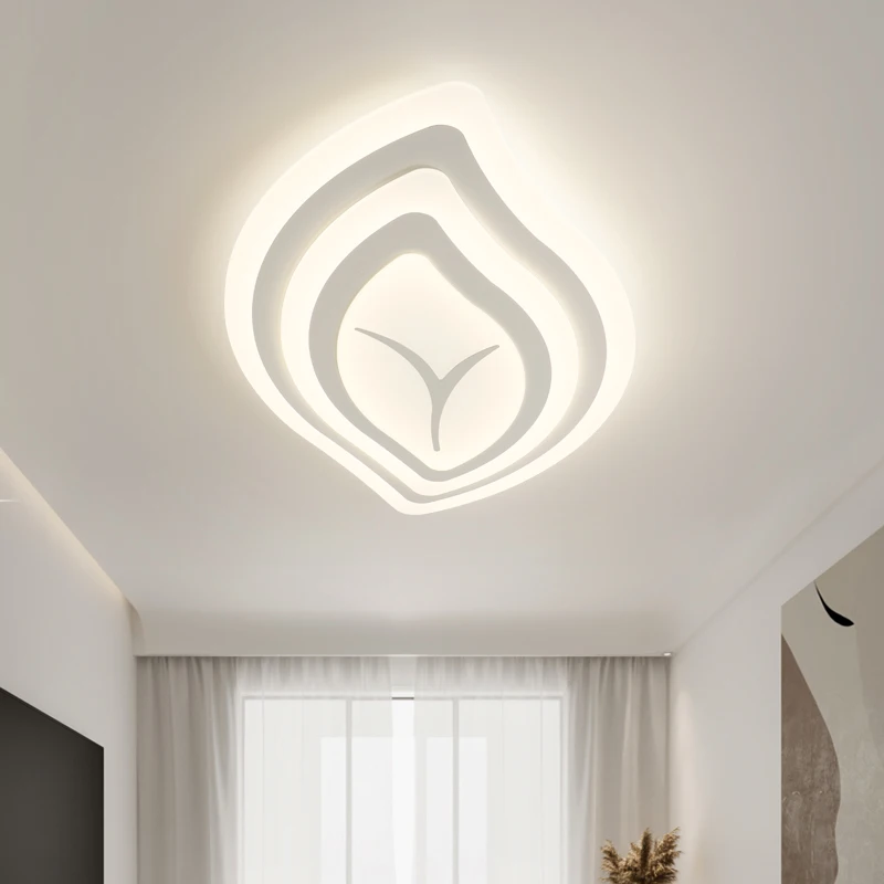 

Nordic Led Living Room Ceiling Lights Modern Simple Bedroom Study Minimalist Leaves Ceiling Lamp Home Indoor Decor Lighting Lamp