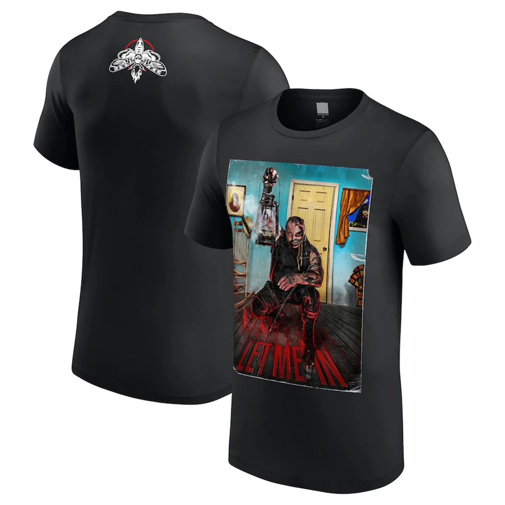 

Wrestling Men Black Bray Wyatt Let Me In Firefly Fun House T-Shirt Hot Selling New Summer Women Short Sleeve Tops Children 3D