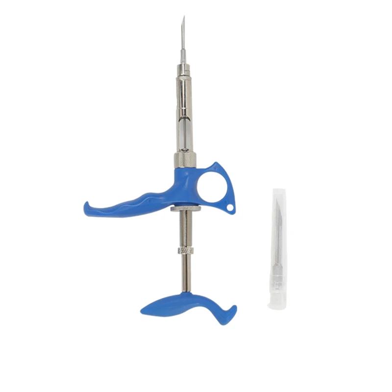 Animal Microchip Metal Injection gun, Pet Chip Syringe Repeated Injection