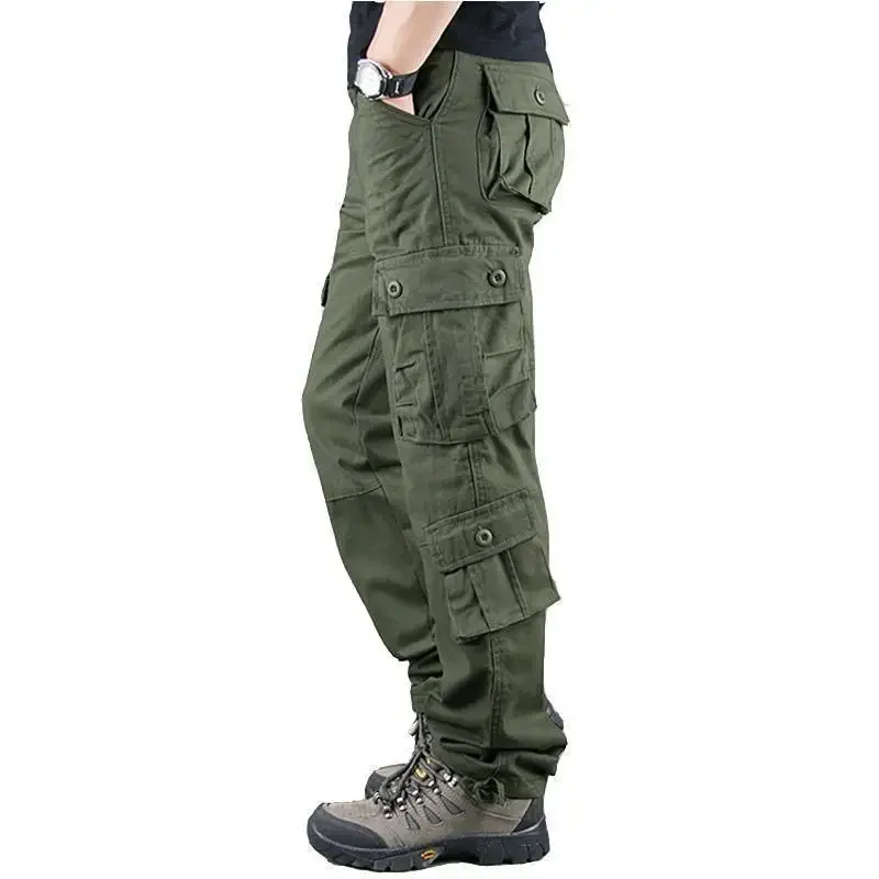 Pantalones multibolsillos ajustados con múltiples bolsillos, nuevos pantalones para hombre, pantalones cargo ajustados de calle de alta calidad para hombres, pantalones de estilo coreano, pantalones e
