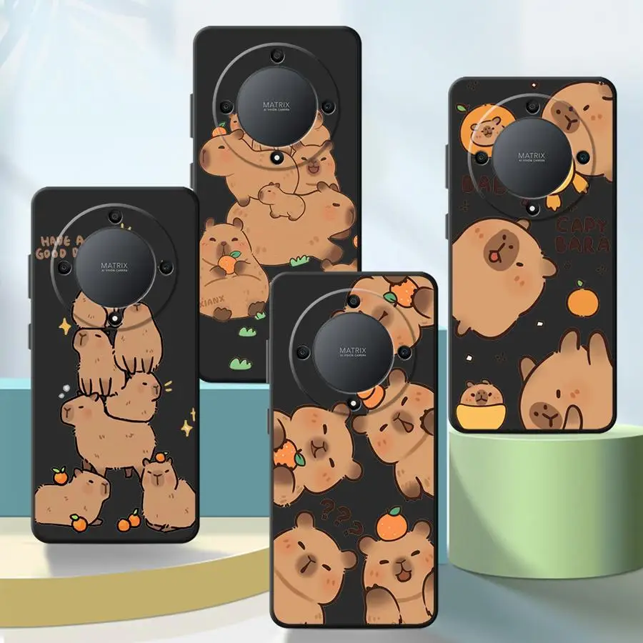 Cute Capybara Soft Armor Phone Case Cover