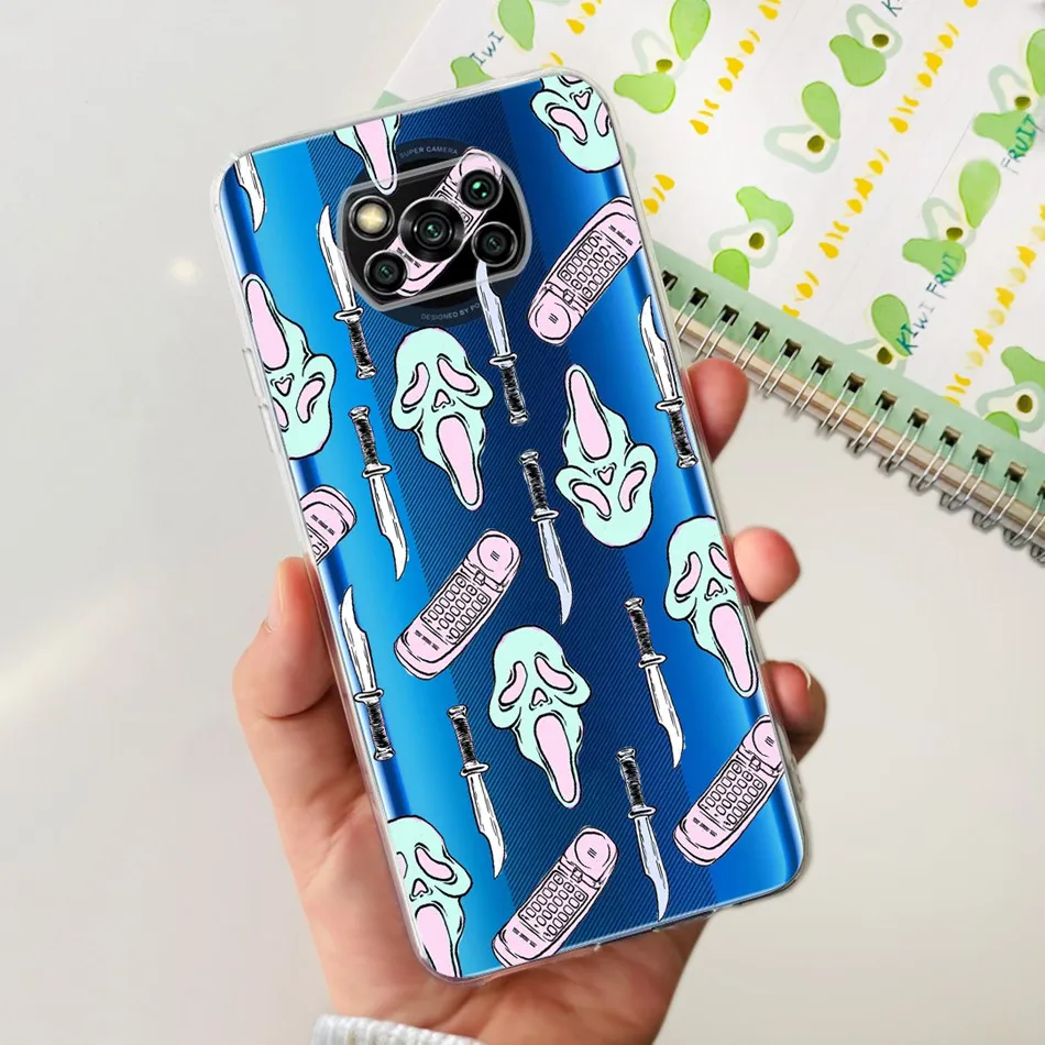 Cute Painted Soft Silicone TPU Bumper Phone Back Cover