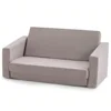 Kids Sofa Couch Toddler Boys Girls 2-in-1 Convertible Sofa Lounger Children Sofa 1