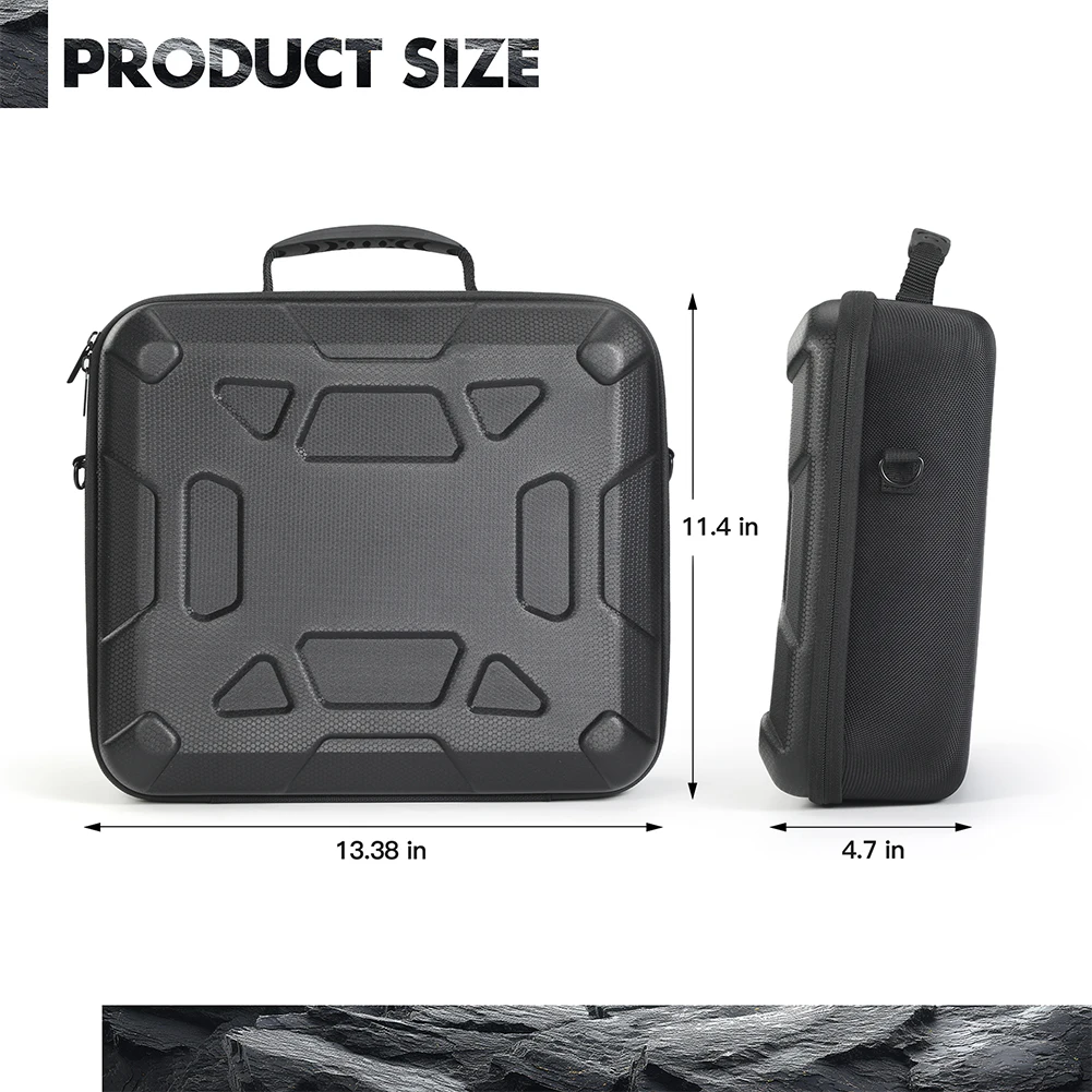 Hard Case for Starlink Mini Portable Storage Bag w/ Shoulder Strap Shockproof Protect Case Waterproof Power Cord Storage Handbag
