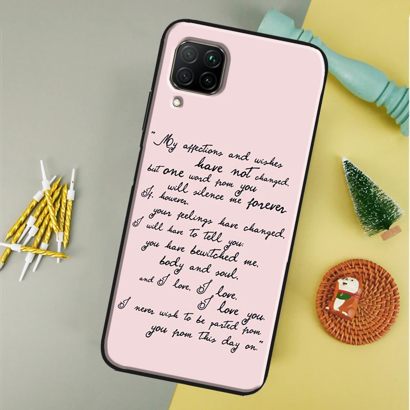 Elegant Pride and Prejudice Themed Phone Case