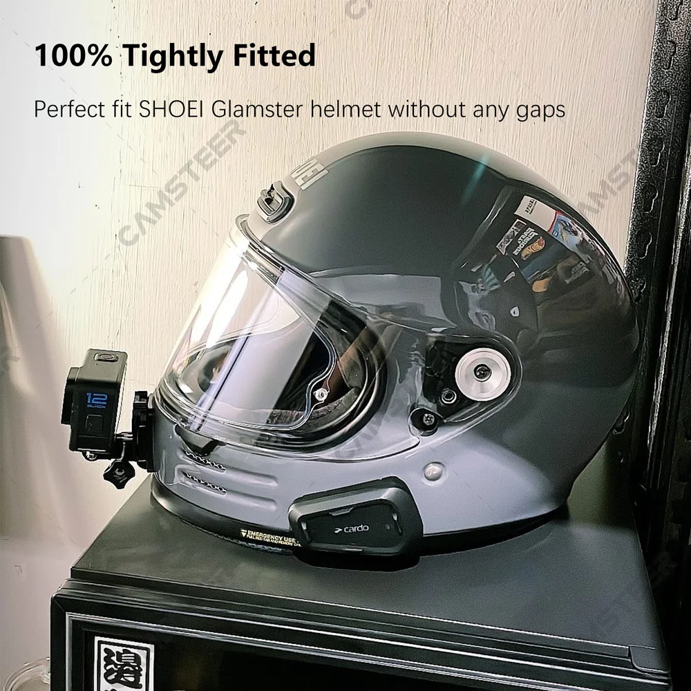 SHOEI Glamster Customized Motorcycle Helmet Chin Mount for GoPro12