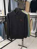 Haute qualité luxe confort tricot manches longues t - shirt hommes automne nouveau Designer marque poney broderie mode Paul classique polo shirt 6