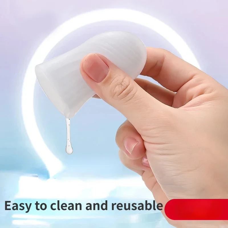 Silicone ghost exerciser mini penis sleeve penis enlargement sex toys for men masturbation pocket pussy