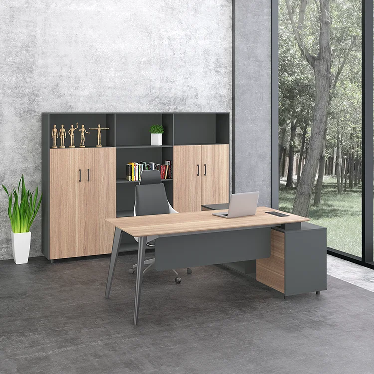 Design Executive Office Desk Set Manager Office Furniture Commercial Furniture Work Desk Wooden Luxury Table With Chairs