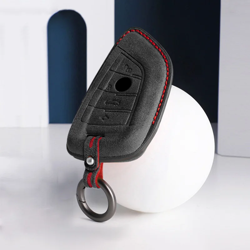 

Car Key Case Cover Remote Holder For BMW X1 X3 X5 X6 1 2 3 5 7 Series F15 F16 F20 F22 F30 F32 G30 Keychain Accessories