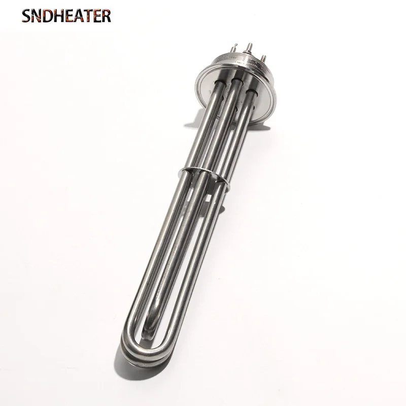 Description Picture 3 of itemSNDHEATER 63mm Falnge 2â€ Tri Clamp Brew Heating Element SUS304 TEN 380V/220V 3/4.5/6/9/12KW Tubular Electric Heater 1PC