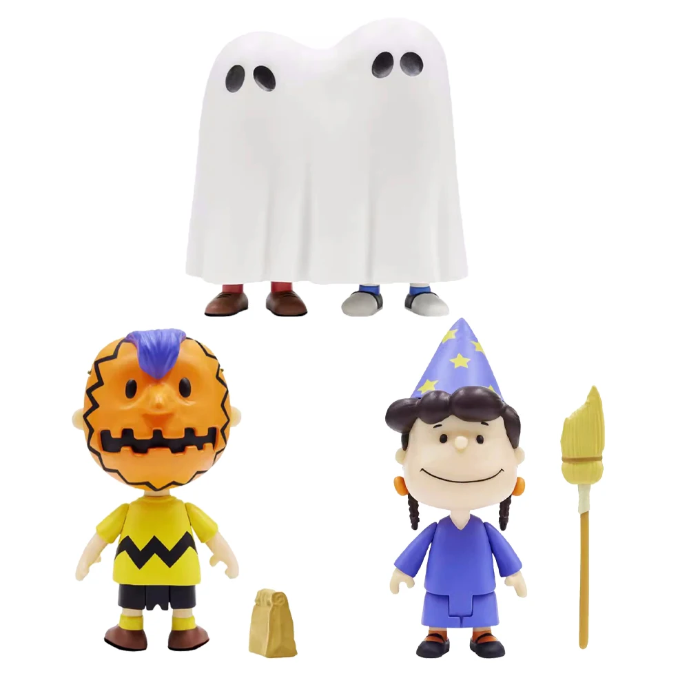 

Snoopy Charlie Lucy Action Figureals Model Halloween Exclusive Periphery Toy Garage Kit Kid Tabletop Decoration Display In Stock