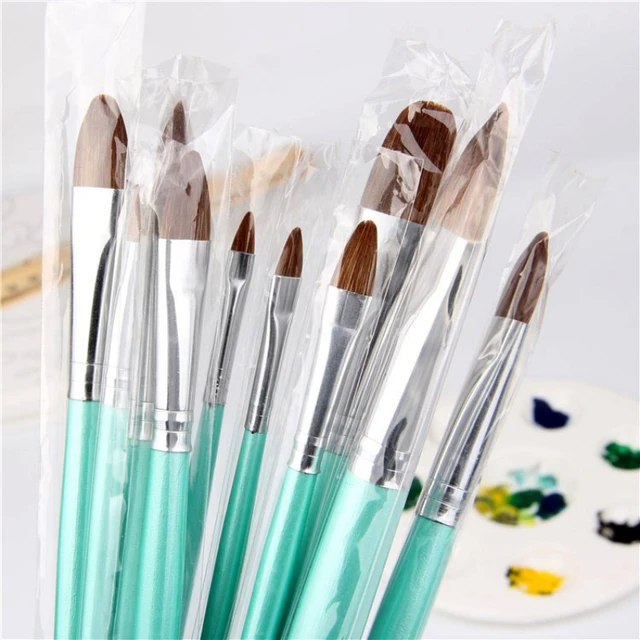 12 Pcs Langhao Hook Line Pen Fine Point Paint Brush Eyeliner