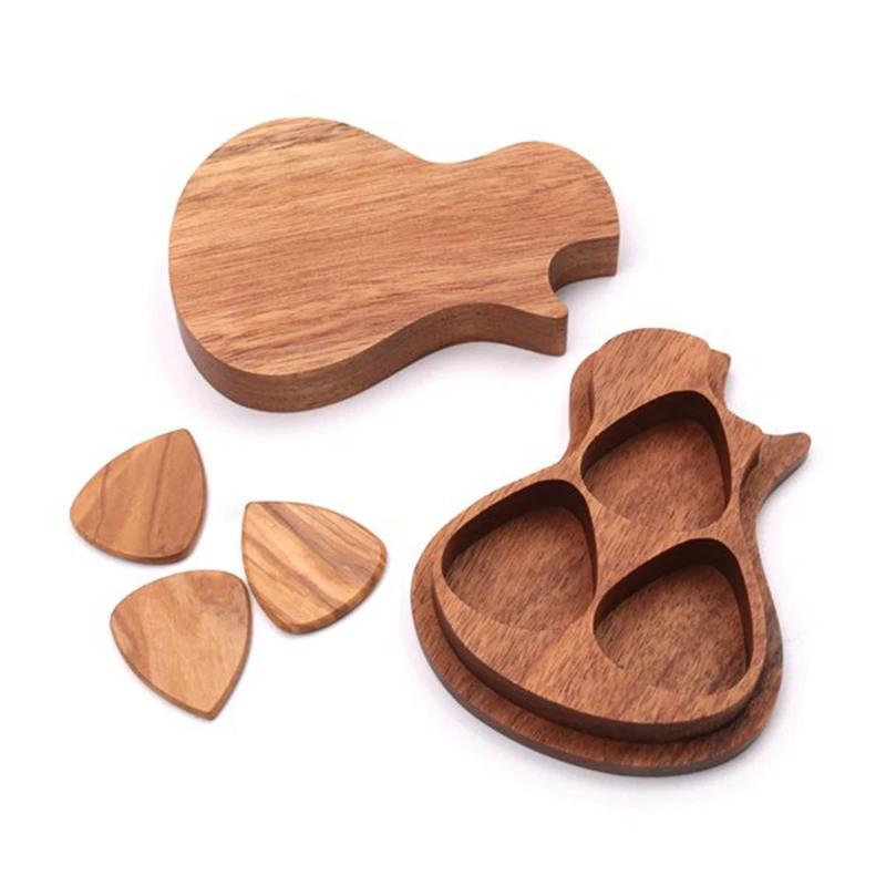 

Guitar Plectrum Case Guitar Plectrum Holder With 3 Plectrums, Gift For Guitarists