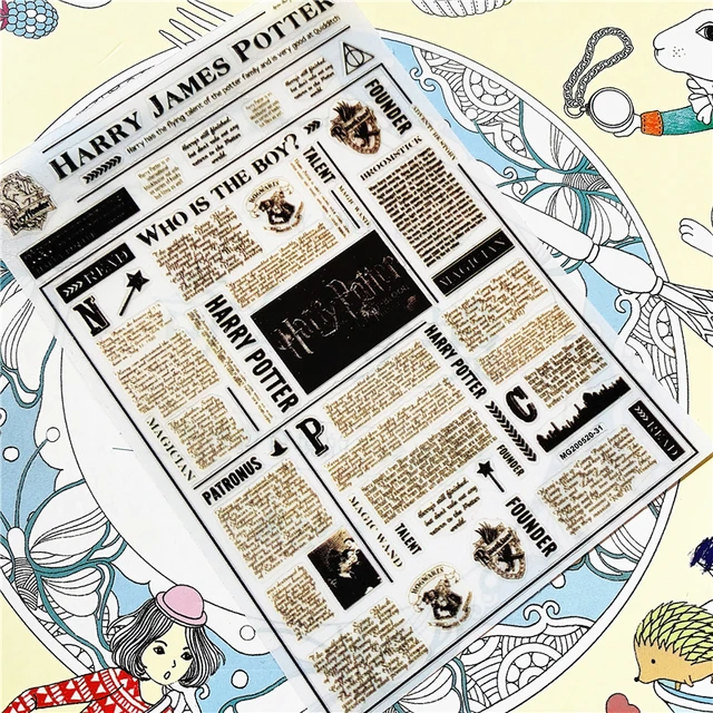 MG11105-32 TSC-224 TSC-225  Magic hat magic wand DIY 3D Back glue Nail Art Stickers Decals Sliders Nail ornament decoration MG200520-31