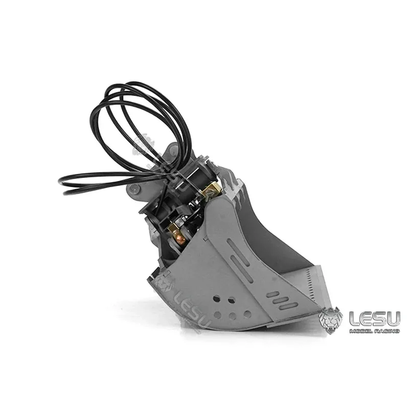 LESU 1/14 Bagger PC360 Radbagger kleiner kurzer Heck und anderer modifizierter, schnell abnehmbarer hydraulischer Neigungseimer RC-Zubehör – Detail 6