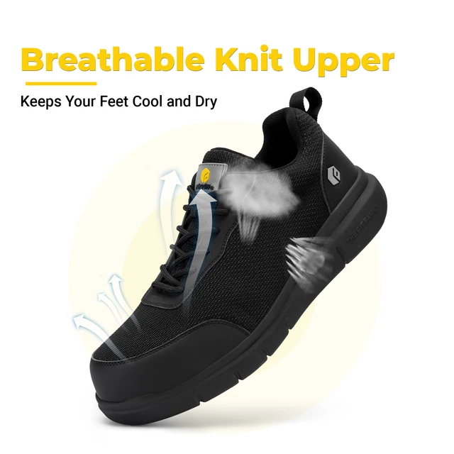 Work Boots For Men FitVille Extra Wide Composite Toe Safety Boots