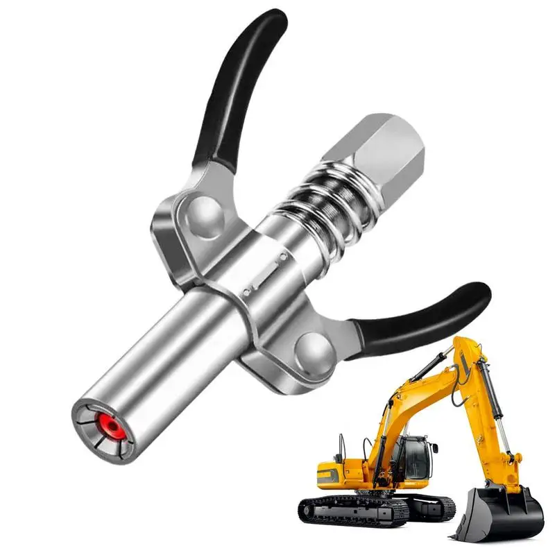 

Сцепка для смазки с двойной ручкой, сцепные наконечники для смазки, не протекает, сверхмощная Быстрая блокировка и отсоединение, двойная ручка из нержавеющей стали