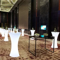 16-color LED Light-emitting Bar Table and Chairs Combination KTV Small Barbarian Creative Round Charging Outdoor Activities 2