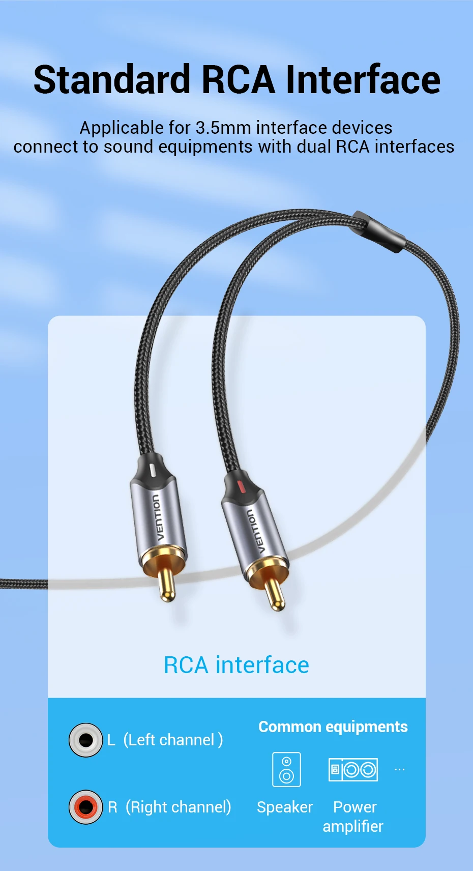 USB C to 2RCA Audio Cable Type C to RCA for Car Auxiliary Stereo Speaker Amp Cor