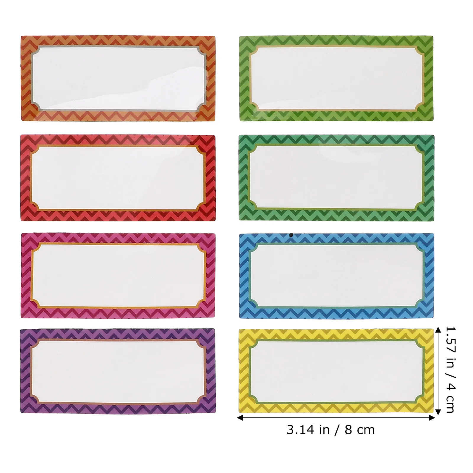 16Pcs 자기 이름표 드라이 지우기 라벨 화이트보드 냉장고 교실용 재사용 가능한 자기 이름표 다기능 스티커