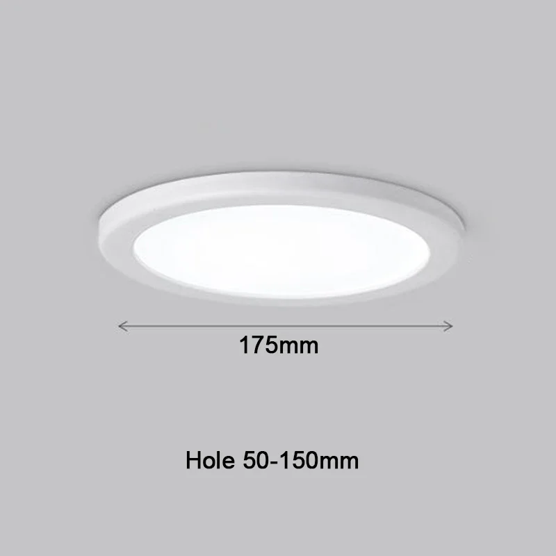 Ultra-Thin LED Panel Ceiling Downlight – Adjustable Cut Hole Indoor Lighting Lamp, AC85-265V