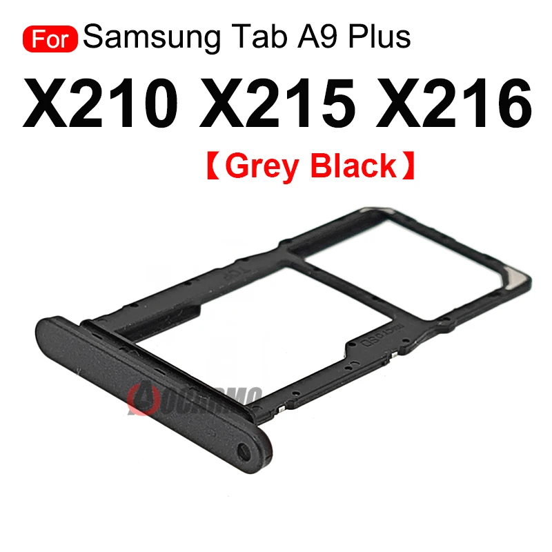 1Pcs 그레이 블랙 블루 Sim 카드 SIM 트레이 홀더 교체 부품 삼성 갤럭시 탭 A9 플러스 a9 + SM- X210 X215 X216 11
