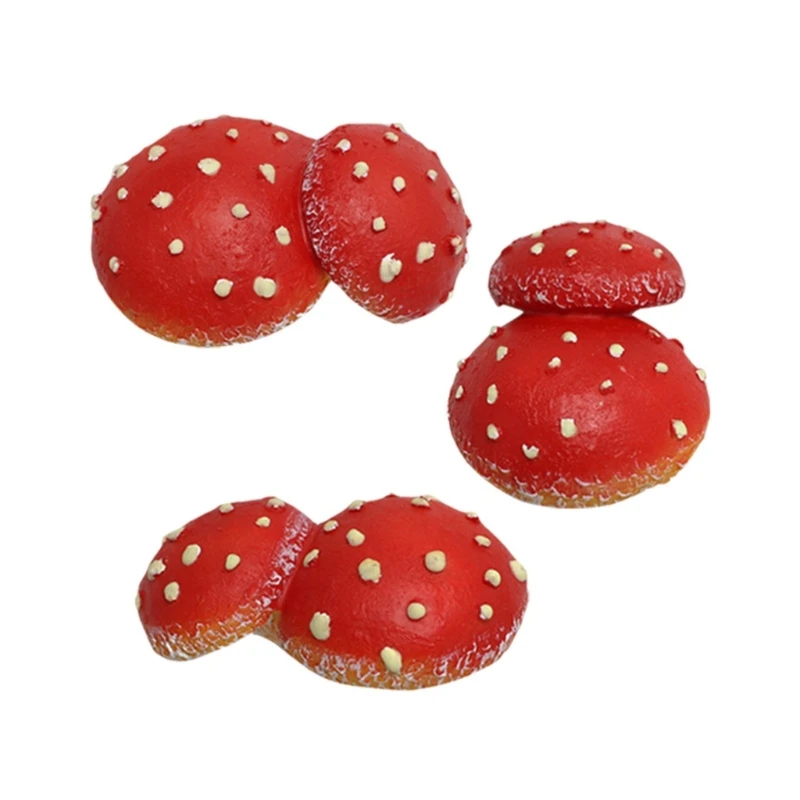 

Micro Landscape Ornaments Resin Crafts Luminous Garden Decor Figurine Simulation Mushroom Statue Housewarming Birthdays