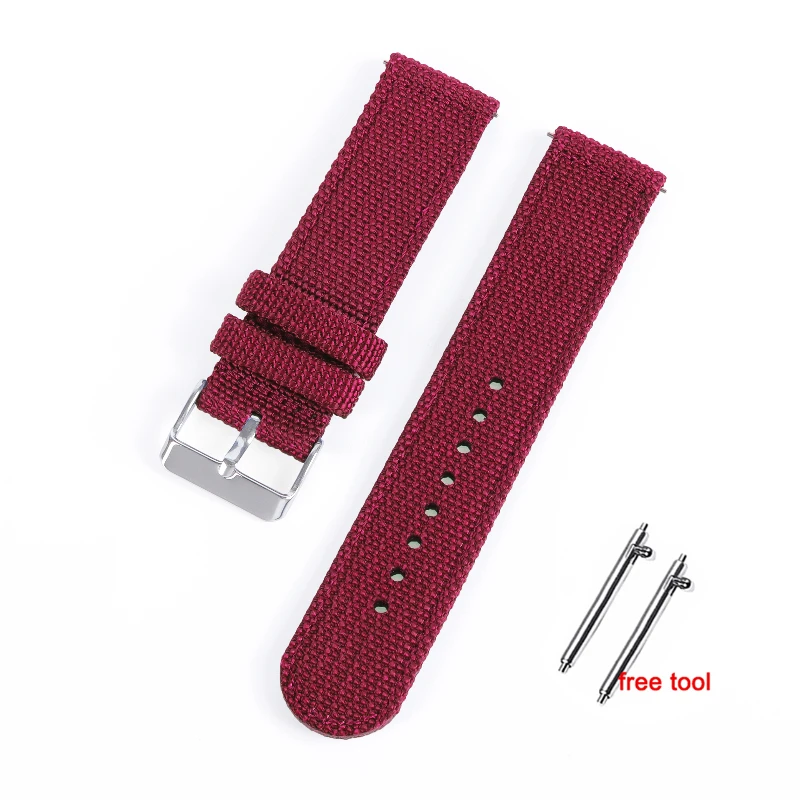 Universal Nylon Canvas Quick Release Watch Band - Sporty Replacement Strap