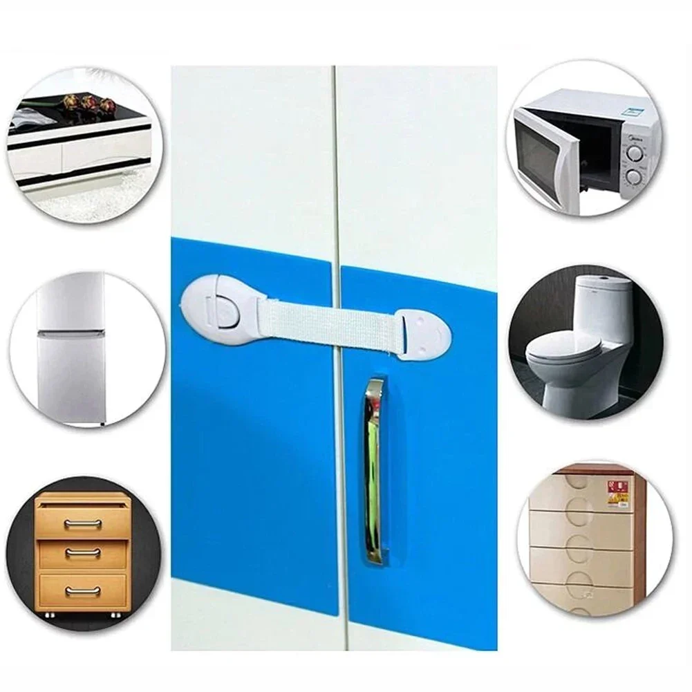 10pcs Child Safety Cabinet Lock Baby Proof Security Protector Drawer Door Cabinet Lock Plastic Protection Kids Safety Door Lock Baby & Maternity
