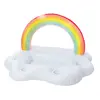 Rainbow Baby Swimming Ring Inflatable Pool Ring Float Swimming Ring For Adult Kids Pool Party Water Toys Swim Rings Dropshipping 5