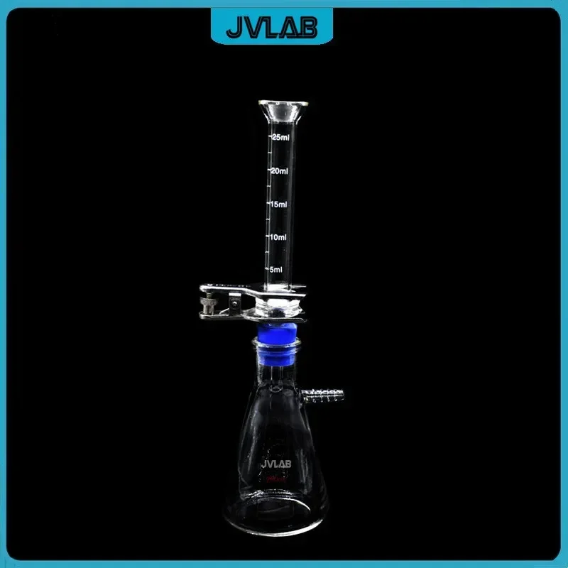 Vacuum Filtration Apparatus 250 ML Glass Sand Core Liquid Solvent Filter Unit Device With Filter Cup Flask Silicone Plug