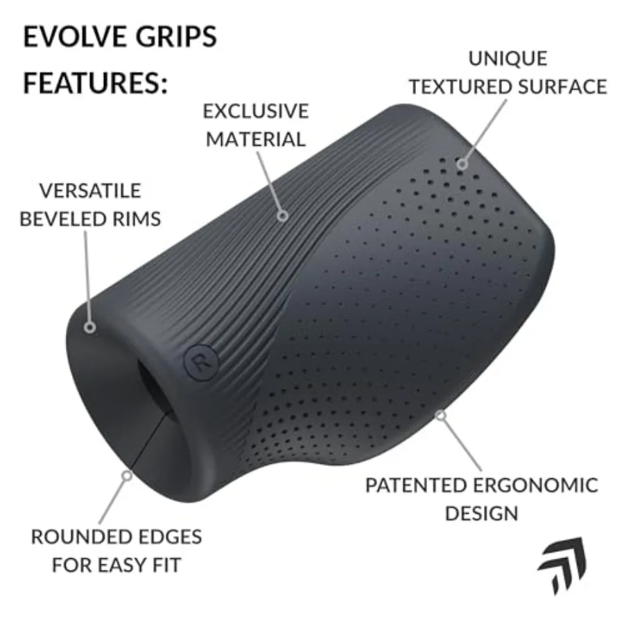 Ergonomic Thick Grips | Size: Power (Large) with 2.5” Outer Diameter