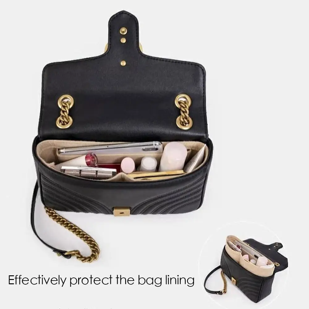 Confidential Organizer Travel Bag Insert Purse Liner Felt Insert Bag Handbag Insert Bag Inner Bag