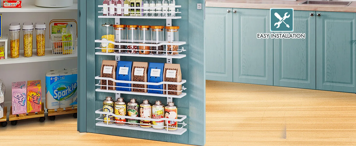 9-Tier Over The Door Pantry Organizer: