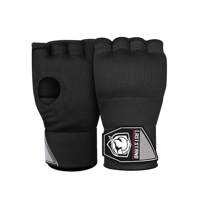 Gel Inner Gloves Padded with Hand Wraps MMA Muay Thai Boxing Fight PAIR