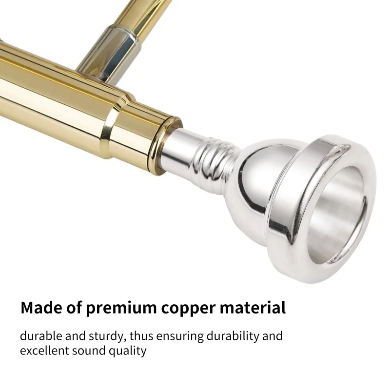 Alto Trombone Mouthpiece Copper Mouthpiece (61/2AL) Trombone Brass Instrument Replacement Parts Accessories