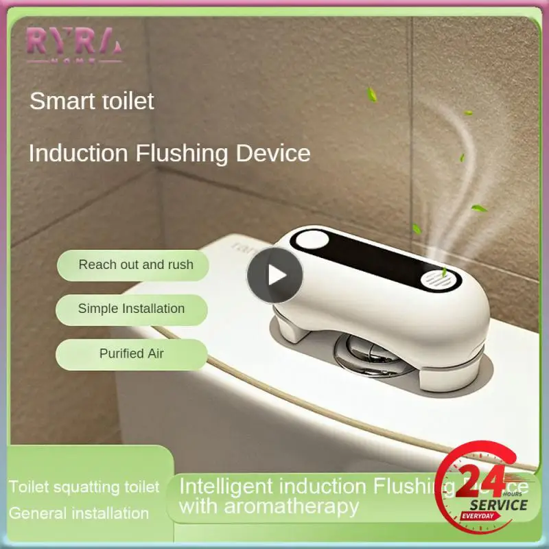 

Automatic Flusher Toilet Easy Installation Smart Sensor Wide Range Of Applications Water Proof Bathroom Accessories Set Electric