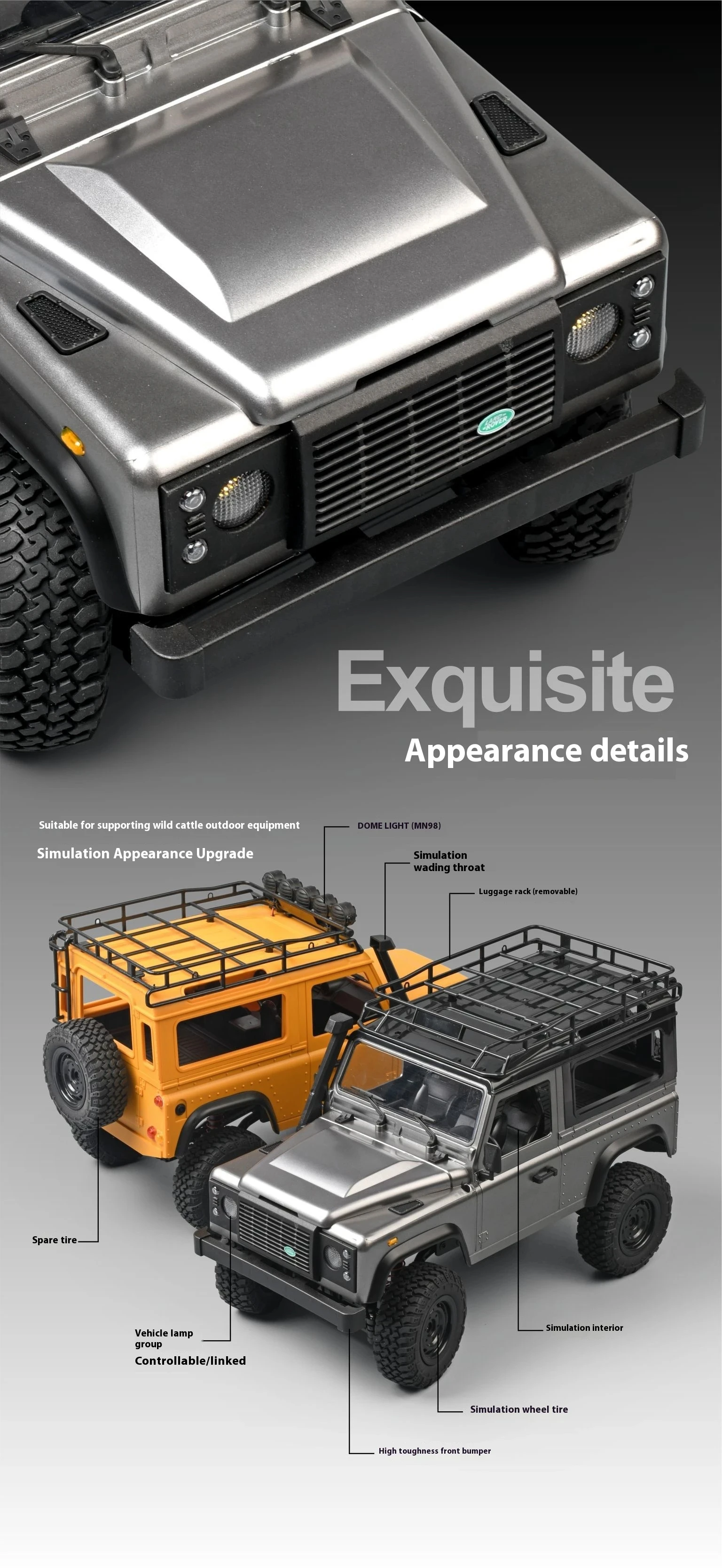 2024 NEW MN99S MN98 1/12 2nd Generation Upgraded Version 2.4G Full Proportion 4WD Climbing Car Chassis Remote Control Truck Toys 6